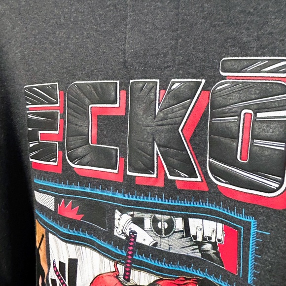 Ecko Unlimited Marvel Deadpool Hoodie, Black, Size L - Picture 8 of 8